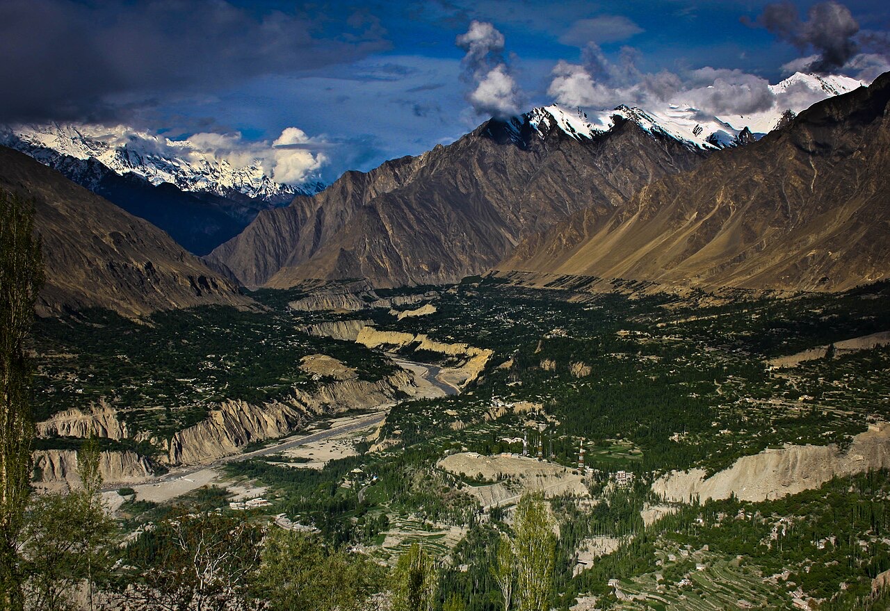 Hunza Valley viewed from Eagle's Nest above Karimabad