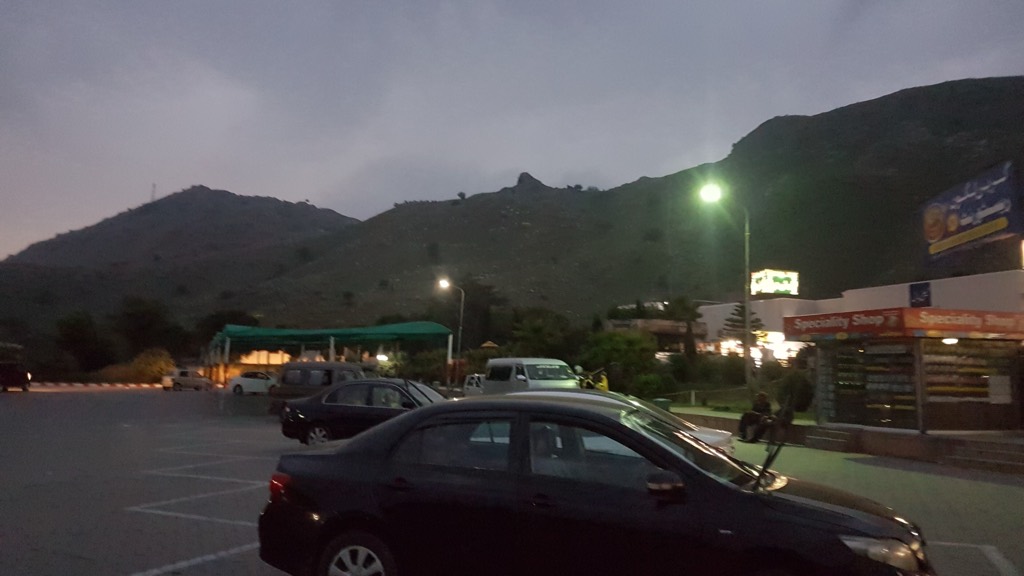 M-2 motorway rest and service area at Kallar Kahar in the Salt Range